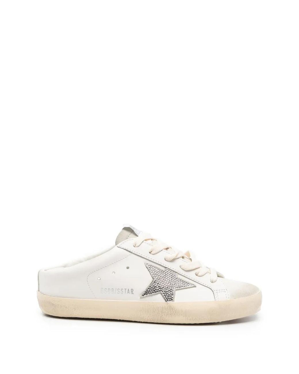 Golden Goose Deluxe Brand White Baskets Super-Star À Ornements