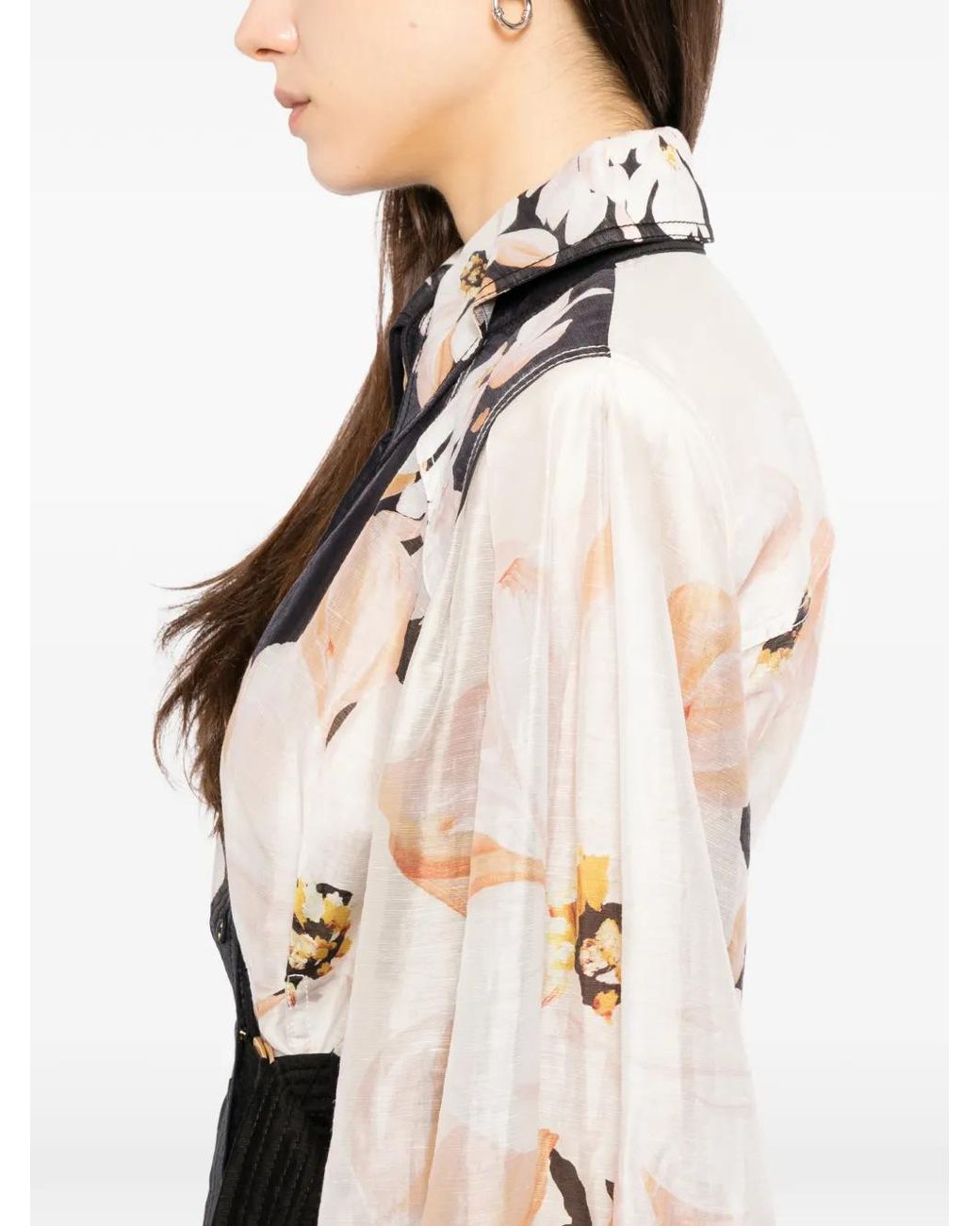 Aje. Rosanna Blouse in het White