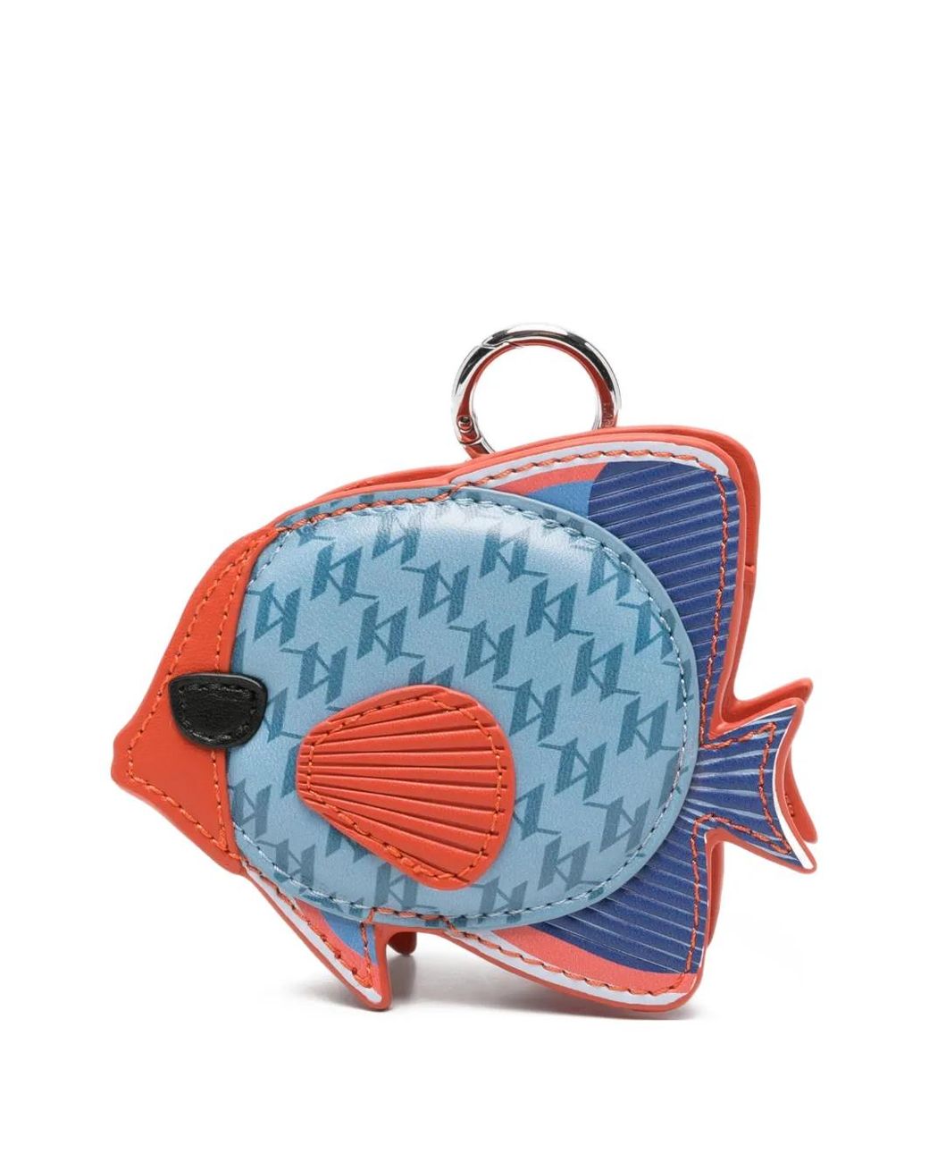 Karl Lagerfeld Blue Fish Keychain Coin Purse