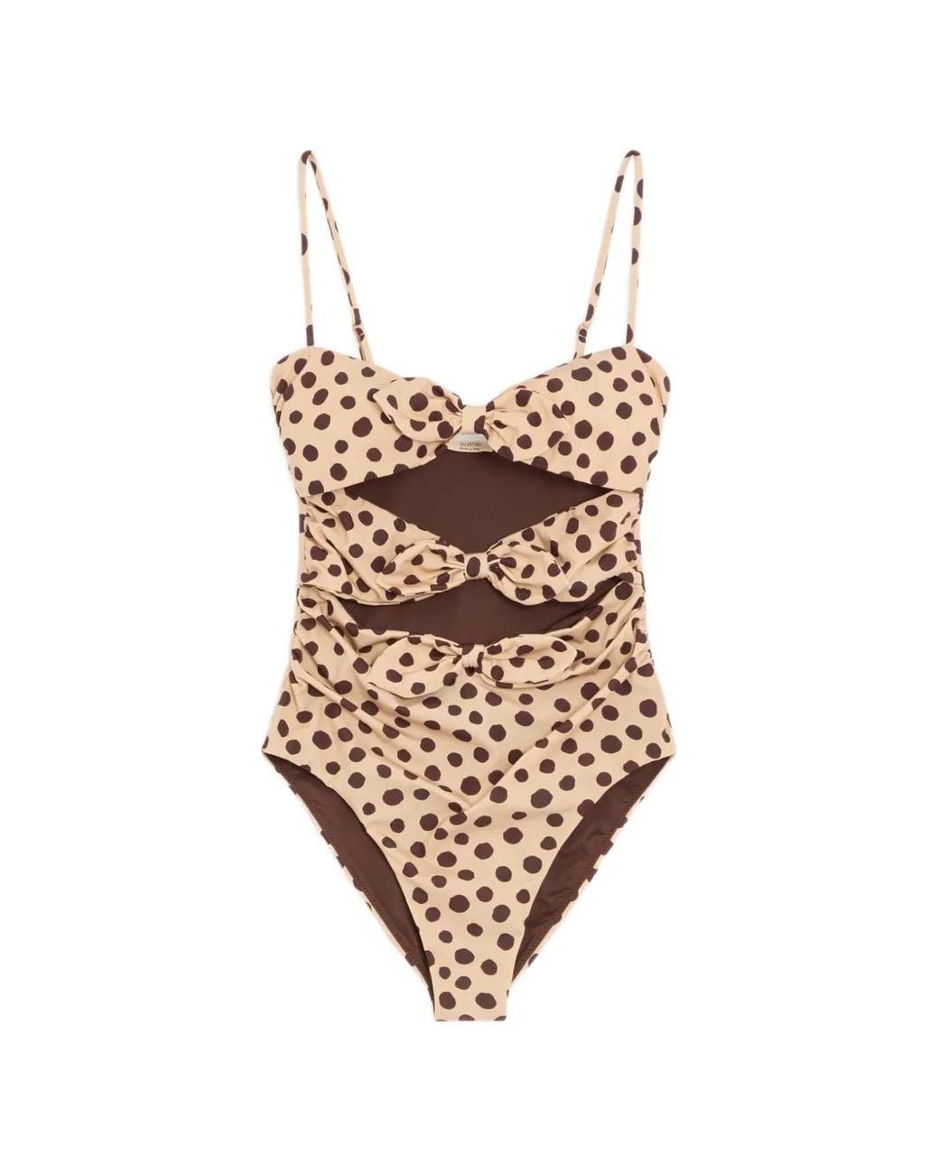 Valentino Garavani White Lycra One-Piece Swimsuit