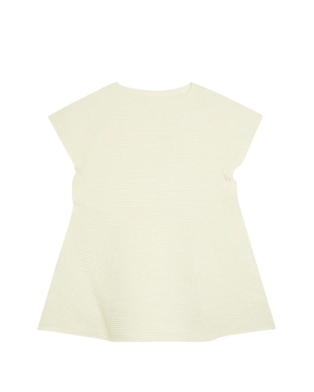 Issey Miyake Geribbelde Jurk in het Natural