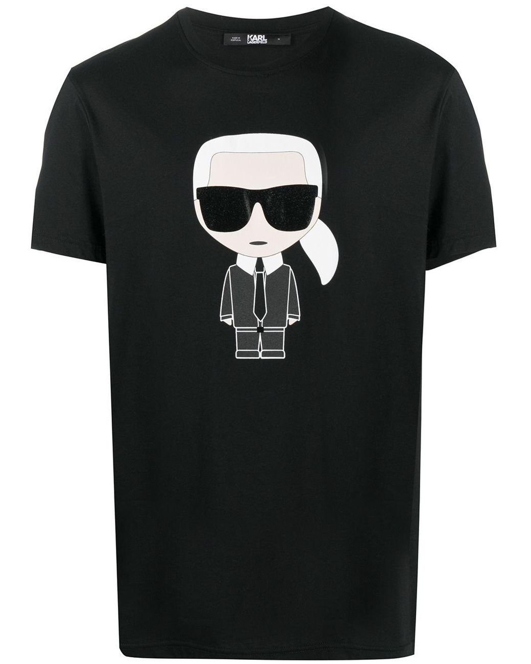 Karl Lagerfeld K/ikonik Organic Cotton T-shirt in Black for Men - Lyst