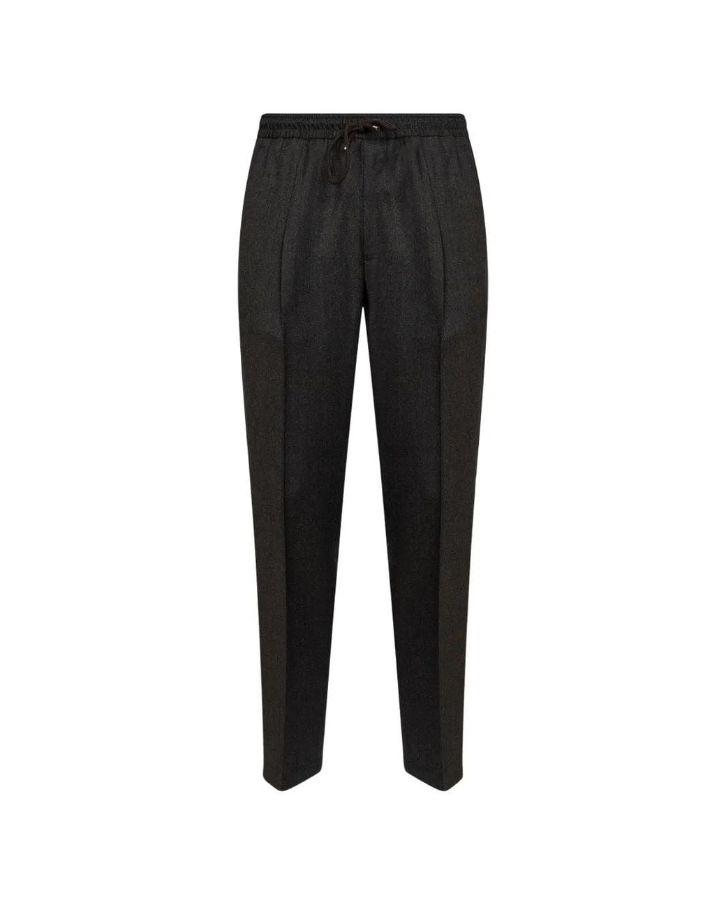 Briglia 1949 Black Wimbledons Tapered Trousers for men