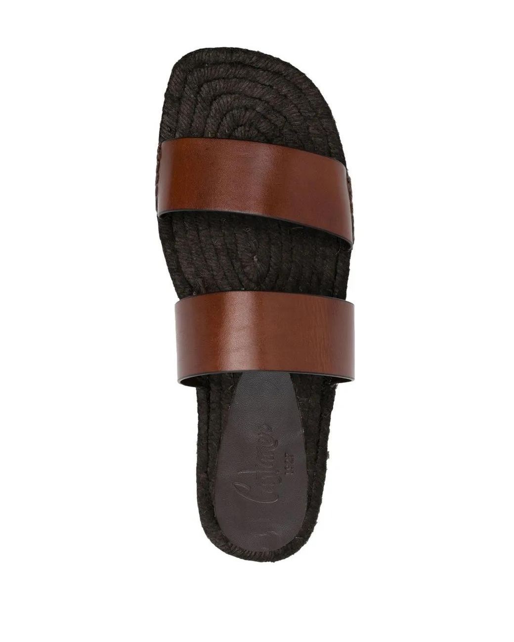 Castaner Brown Kim Double-Strap Slide Espadrilles for men