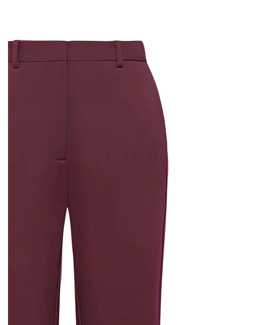 Maliparmi Purple Belt-Loop Trousers