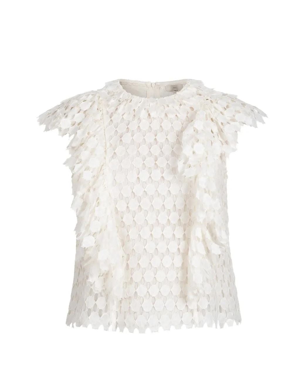 Ulla Johnson White Daevy Lace Blouse