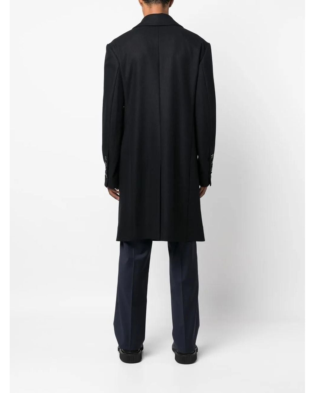 Vivienne Westwood Black Double-Breasted Wool Coat for men