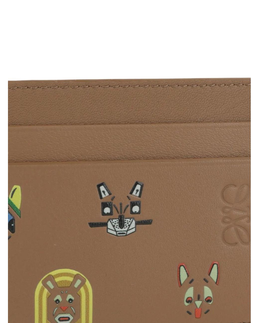 Loewe Pasjeshouder Met Kat in het Brown