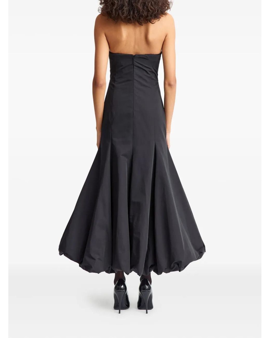 16Arlington Black Aia Midi Dress