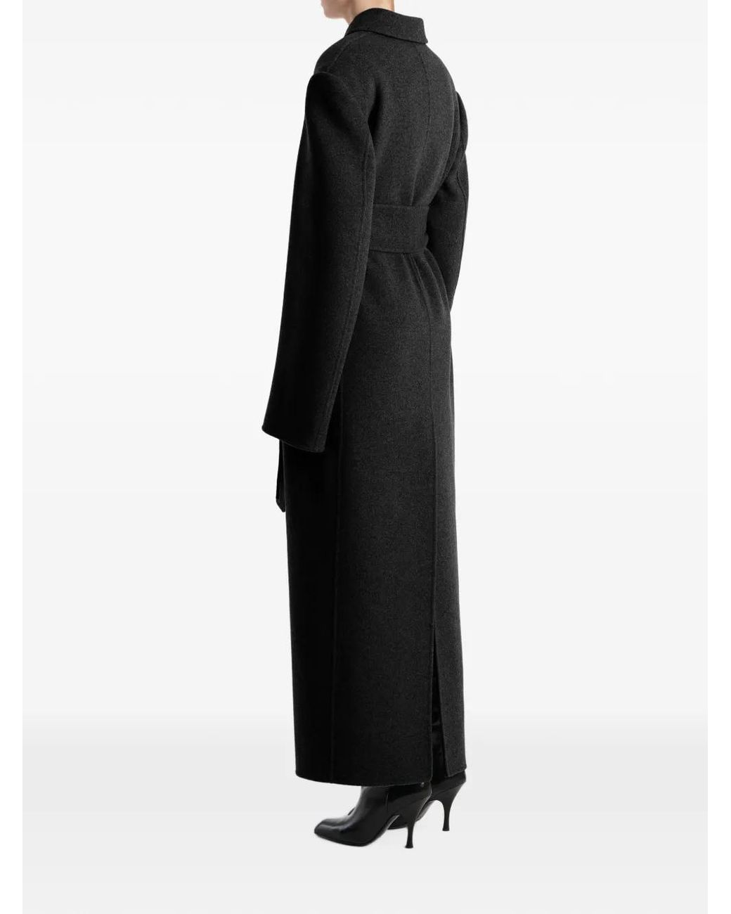 Khaite Black Lea Coat