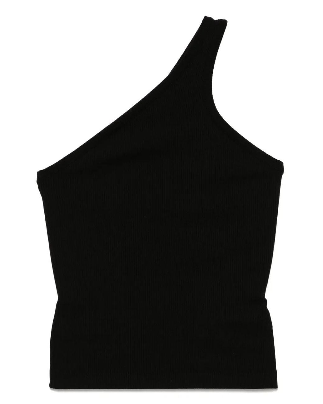 Agolde Black Fine-Ribbed Top