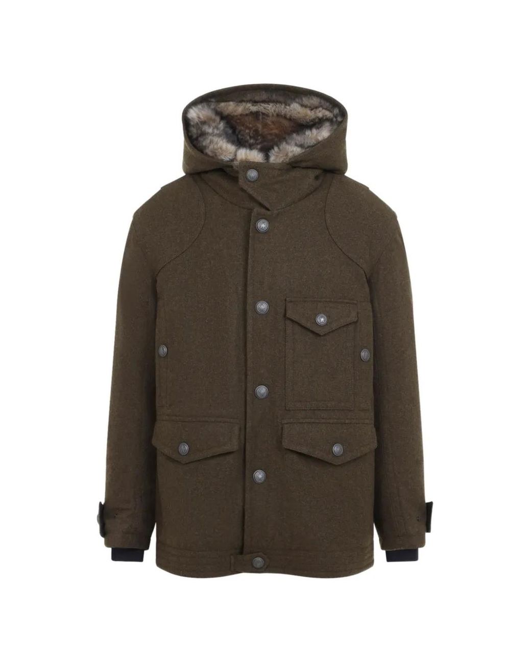Moncler Brown Manteau Cooper for men