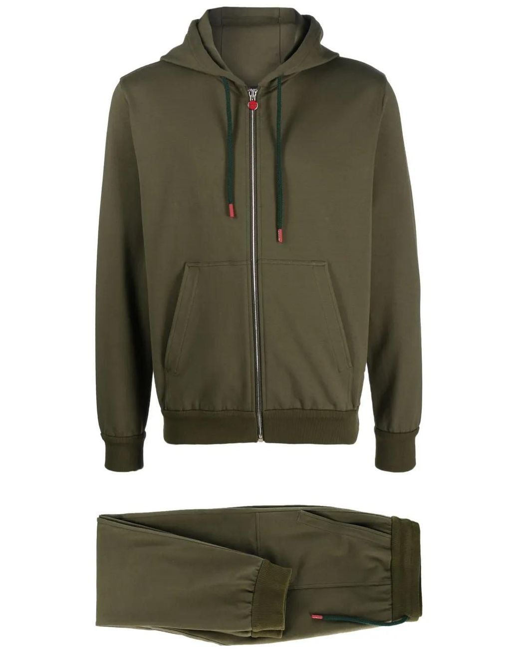 Kiton Trainingspak Met Capuchon in het Green voor heren