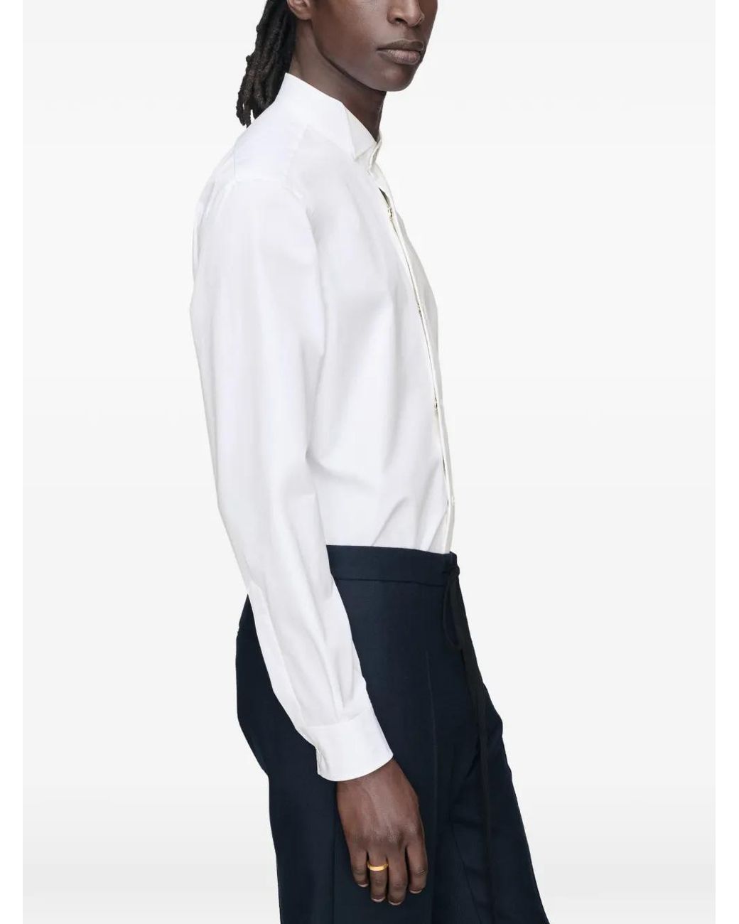 Maison Margiela White Long-Sleeve Shirt for men