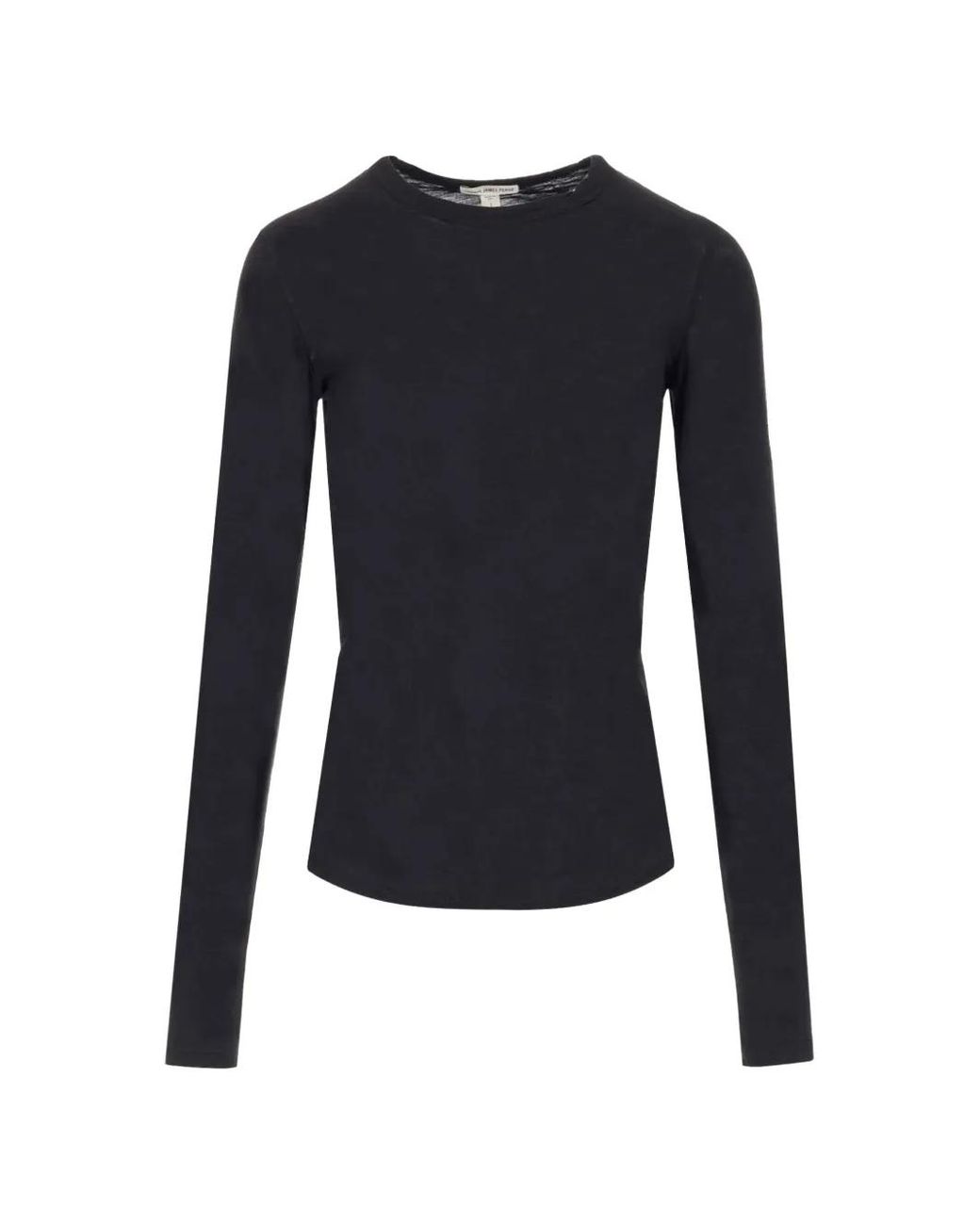 James Perse Blue Long-Sleeve Cotton T-Shirt