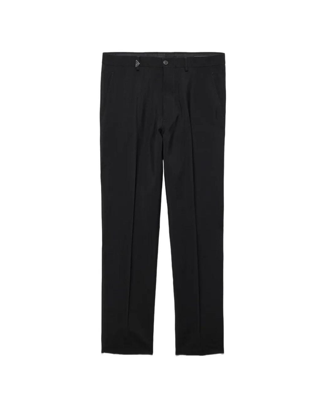 Prada Black Mohair Wool Pants