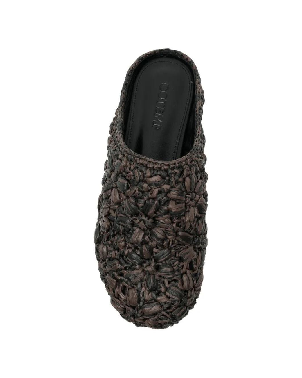 COTEMP Black Mules À Design Tressé