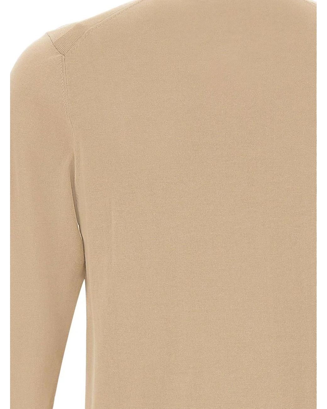 Diktat White Ribbed-Edge Cotton Sweater for men