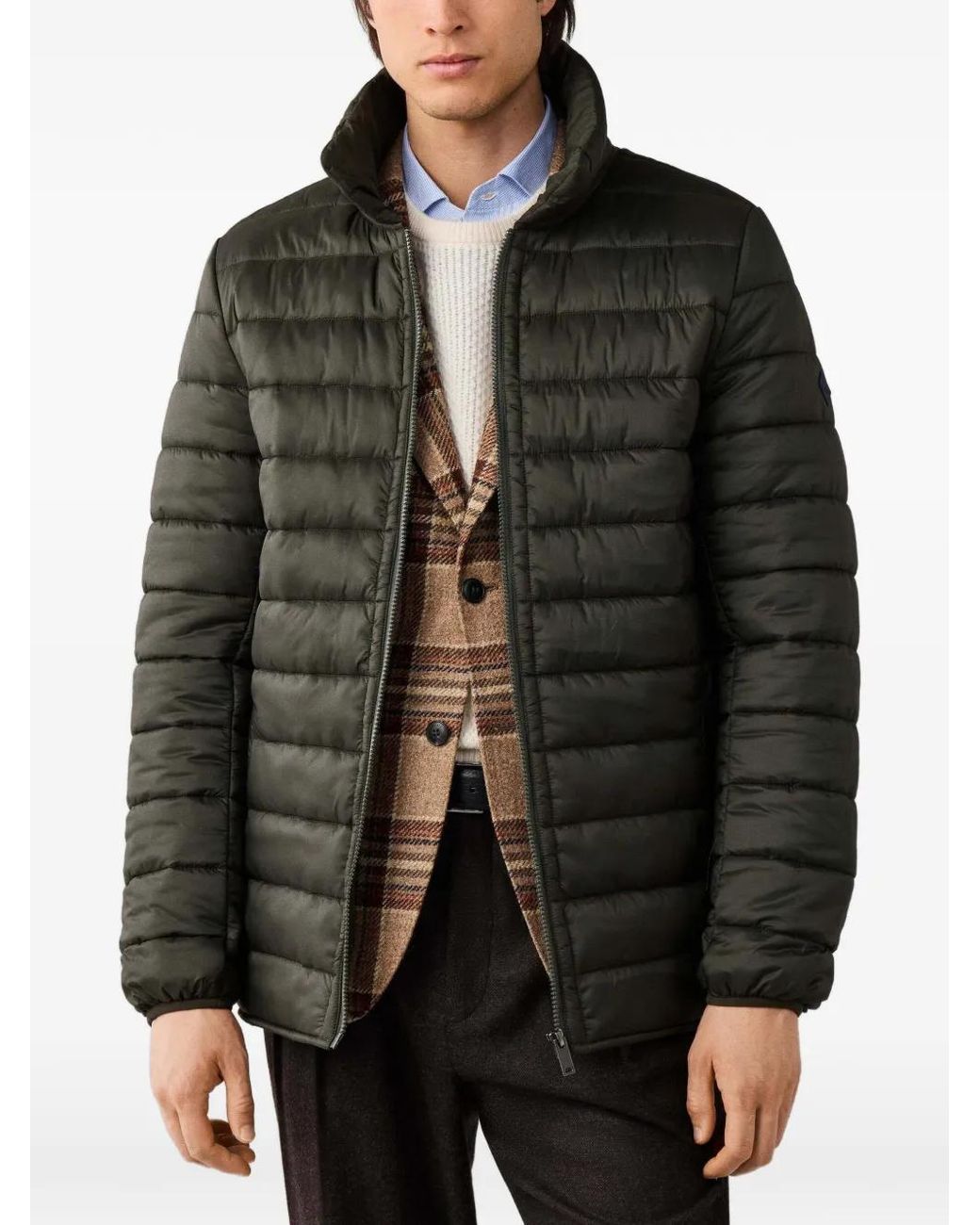 Hackett Black Richmond Quilted-Lining Jacket for men