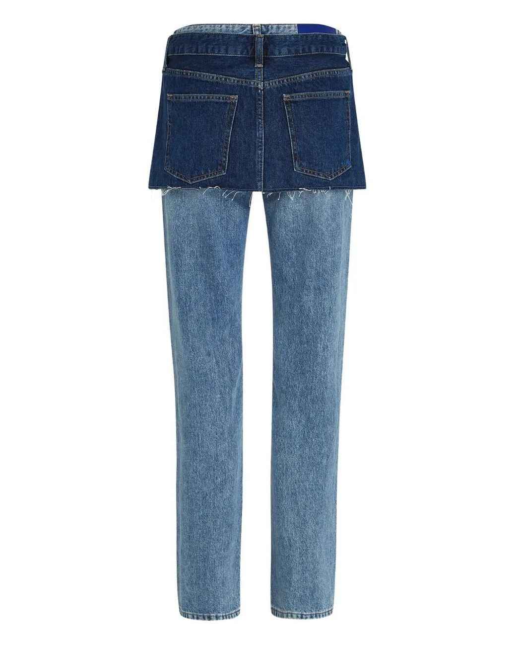 Karl Lagerfeld Blue Layered Jeans