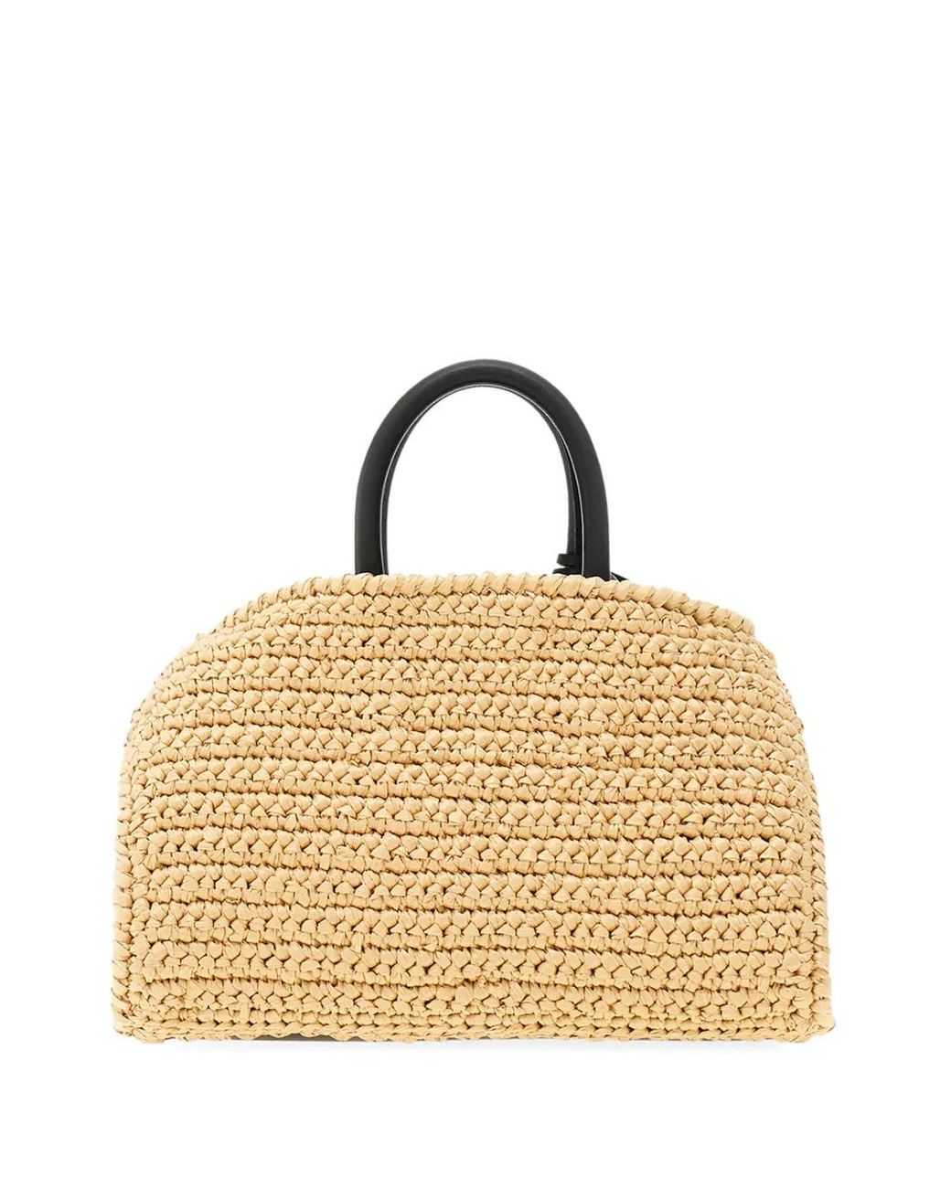 Ferragamo Metallic Hug Mini Weaved Tote Bag