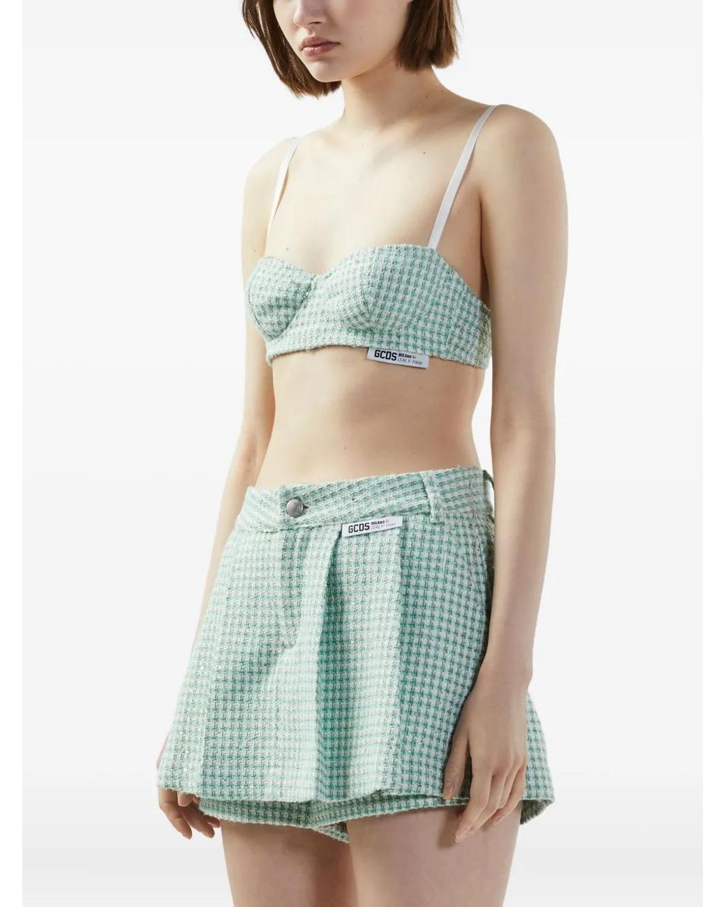Top De Tweed Gcds de color Green