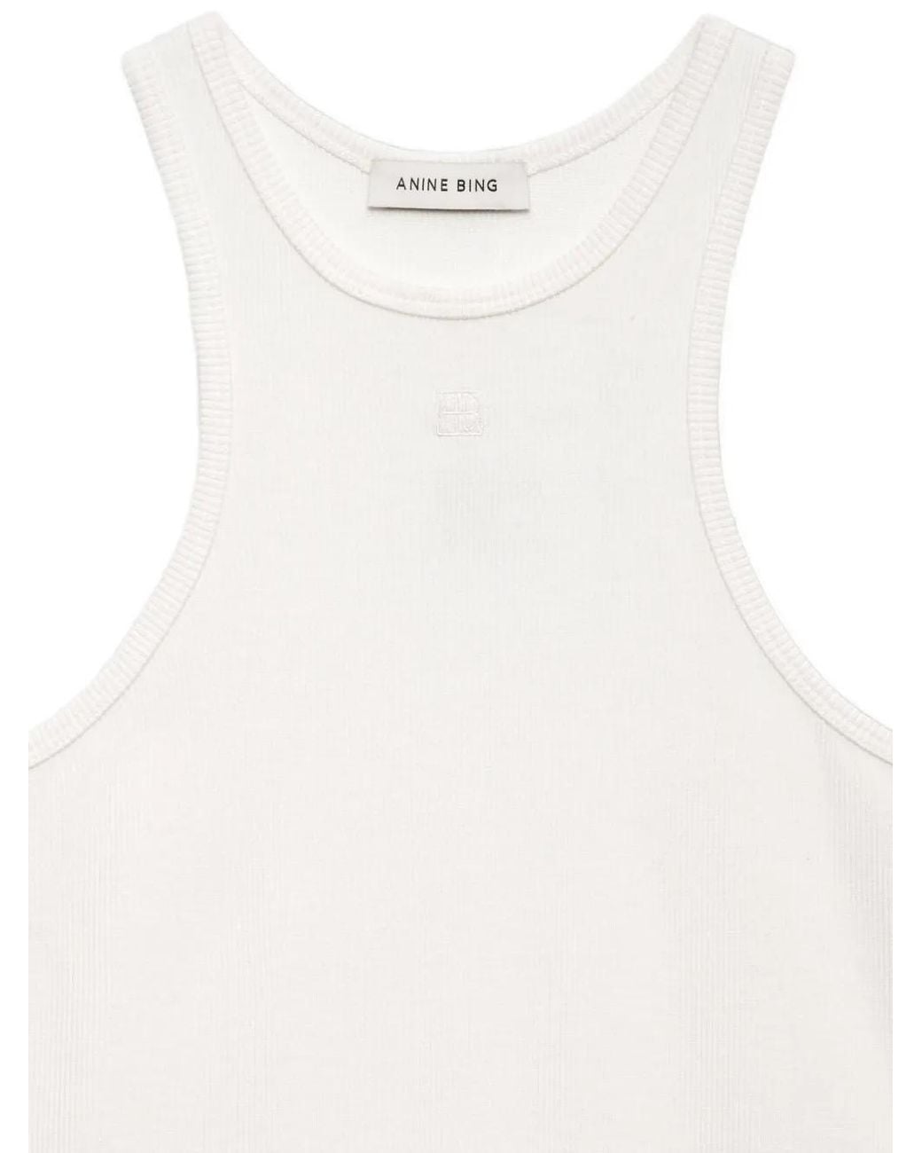 Anine Bing White Cole Tank