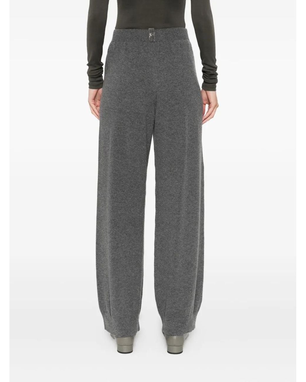 Fabiana Filippi Gray Knitted Trousers