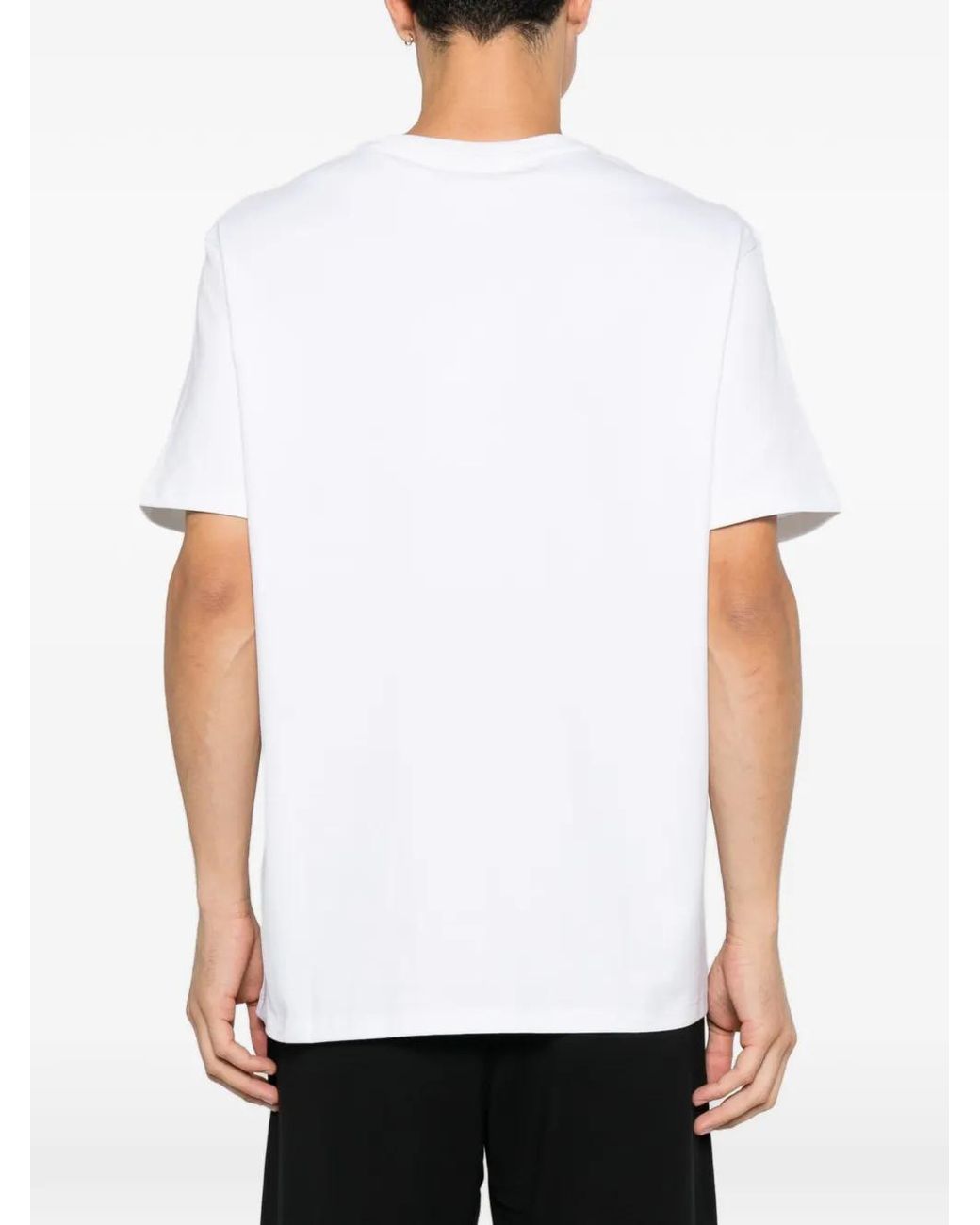 Calvin Klein White T-Shirt À Logo Brodé for men
