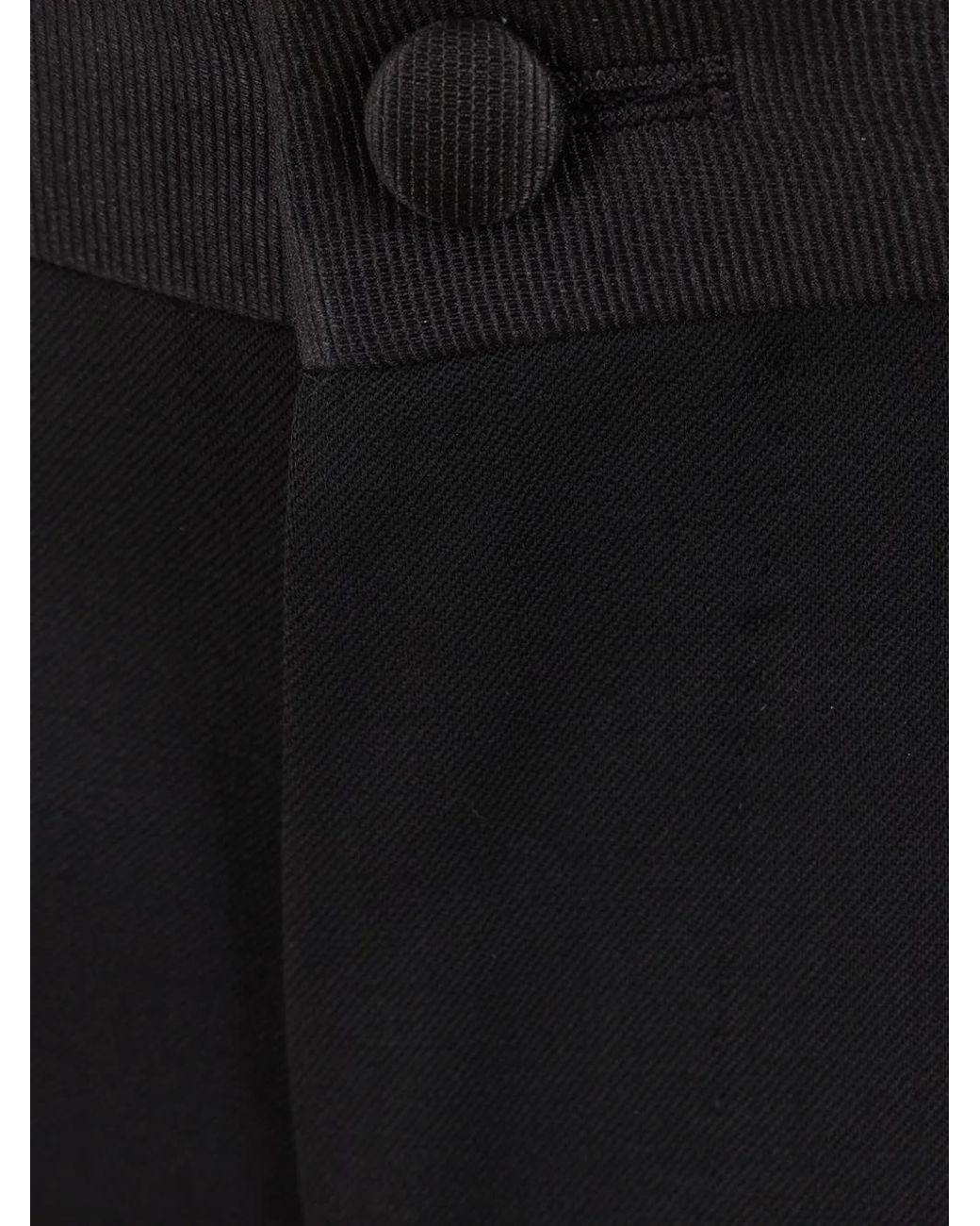 Dolce & Gabbana Black Wool Trousers for men
