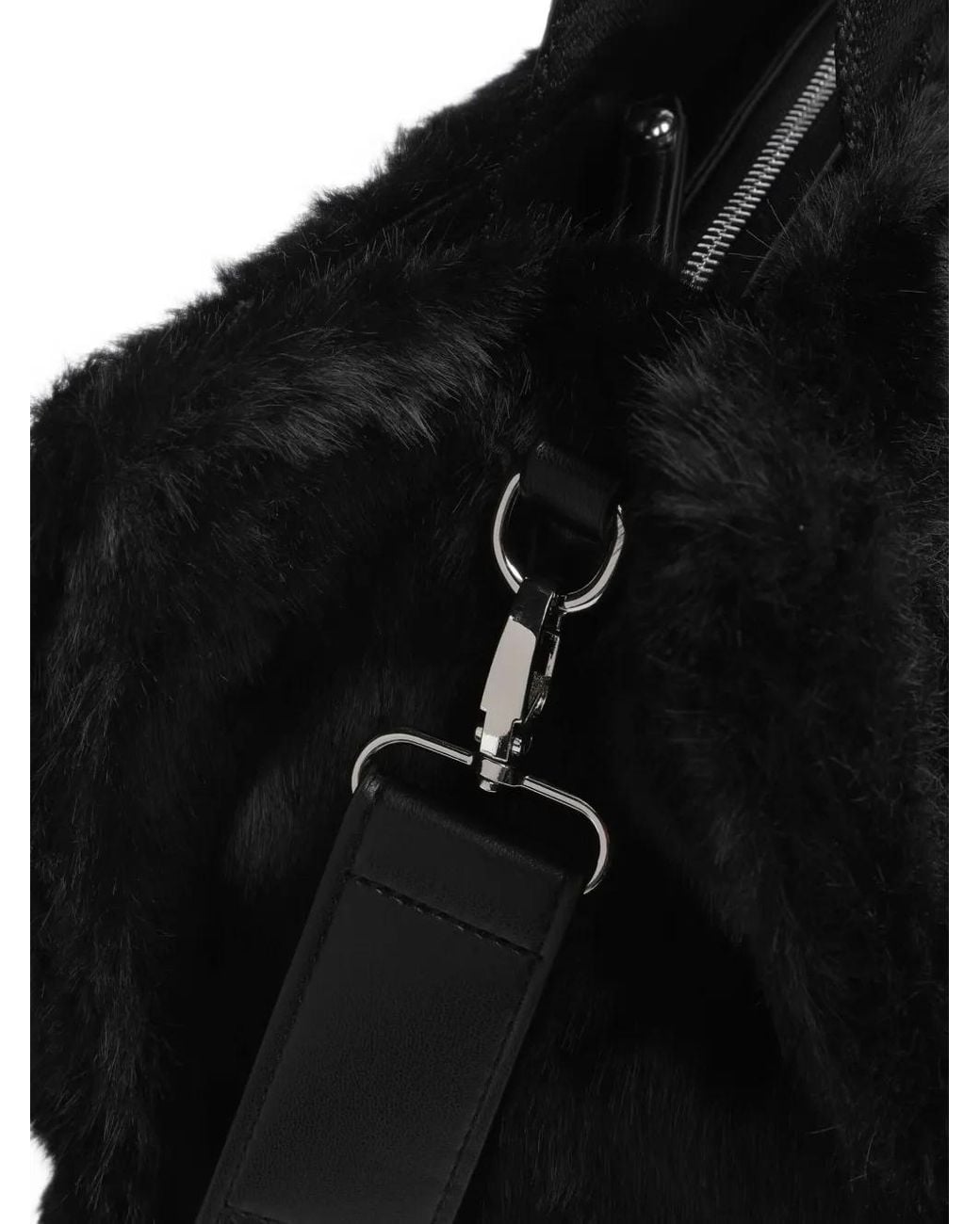 Liu Jo Black Large Teddy Tote Bag