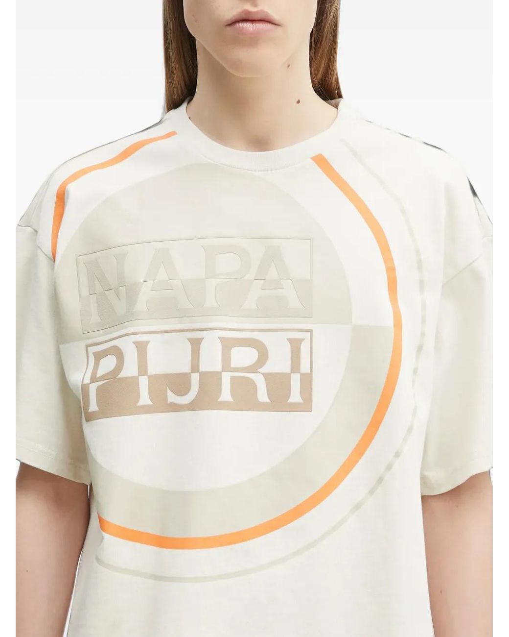 Napapijri White S-Tusco Logo-Print T-Shirt for men