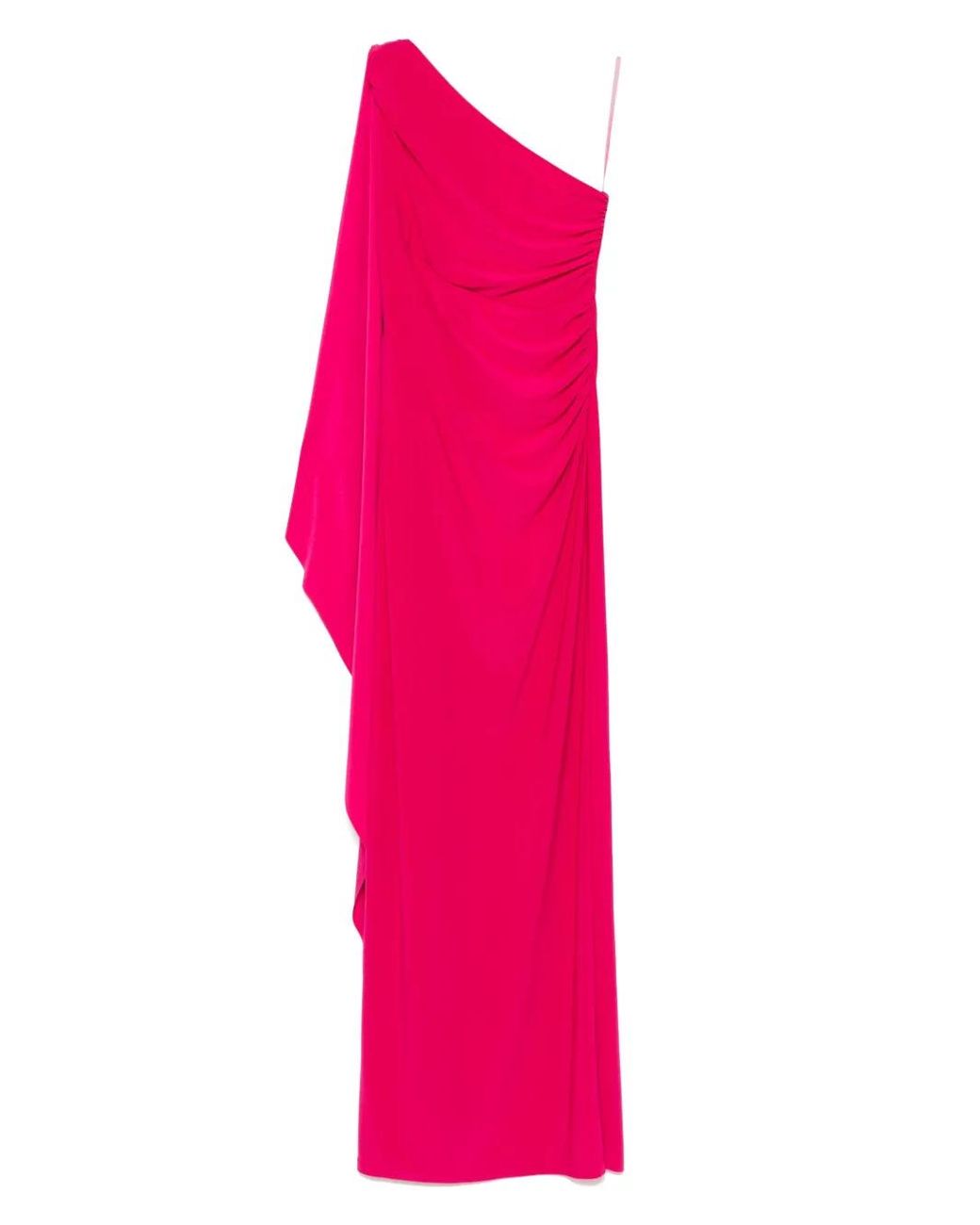 Blanca Vita Pink Ruched Maxi Dress