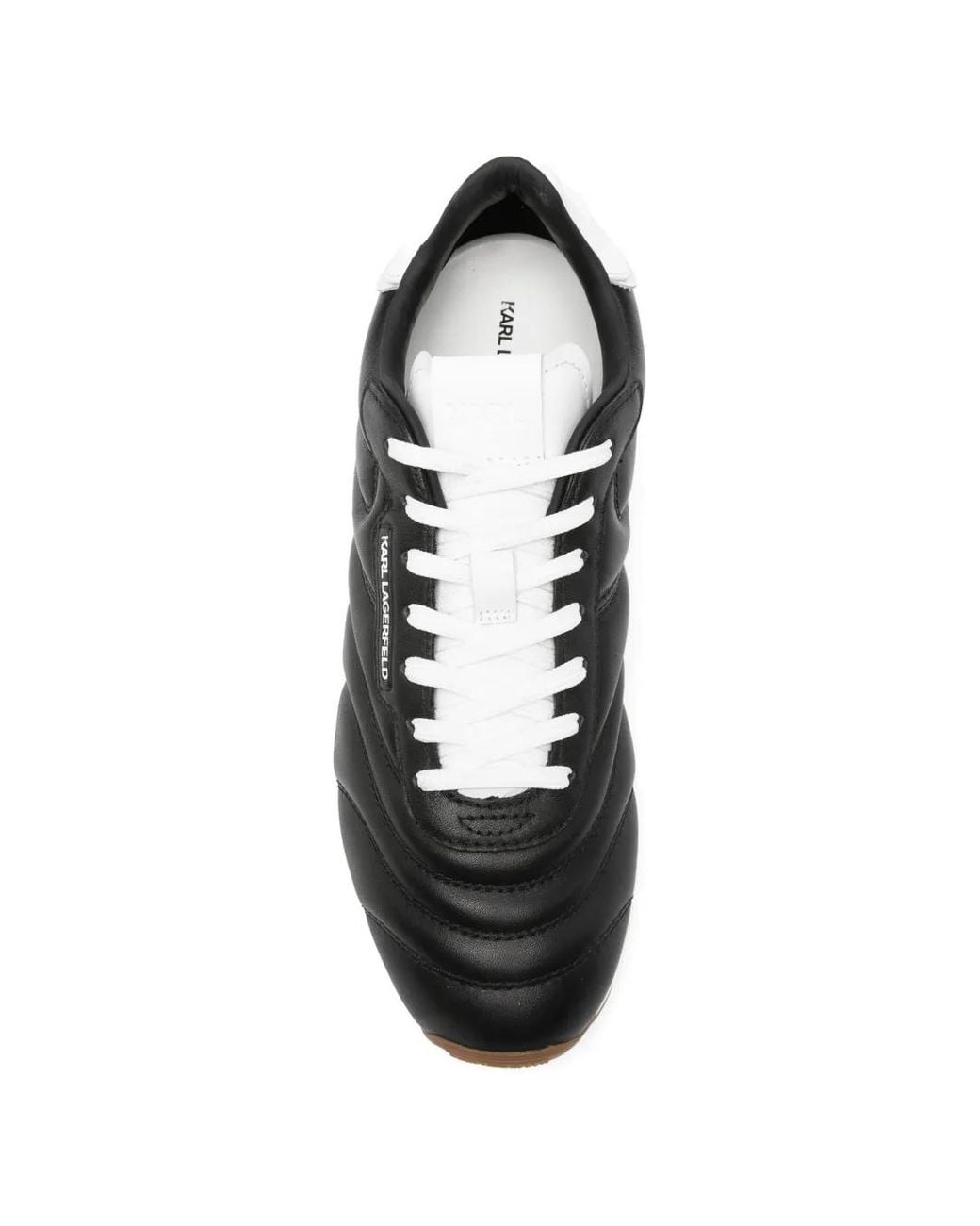 Karl Lagerfeld Black Astra Quilted Sneakers for men