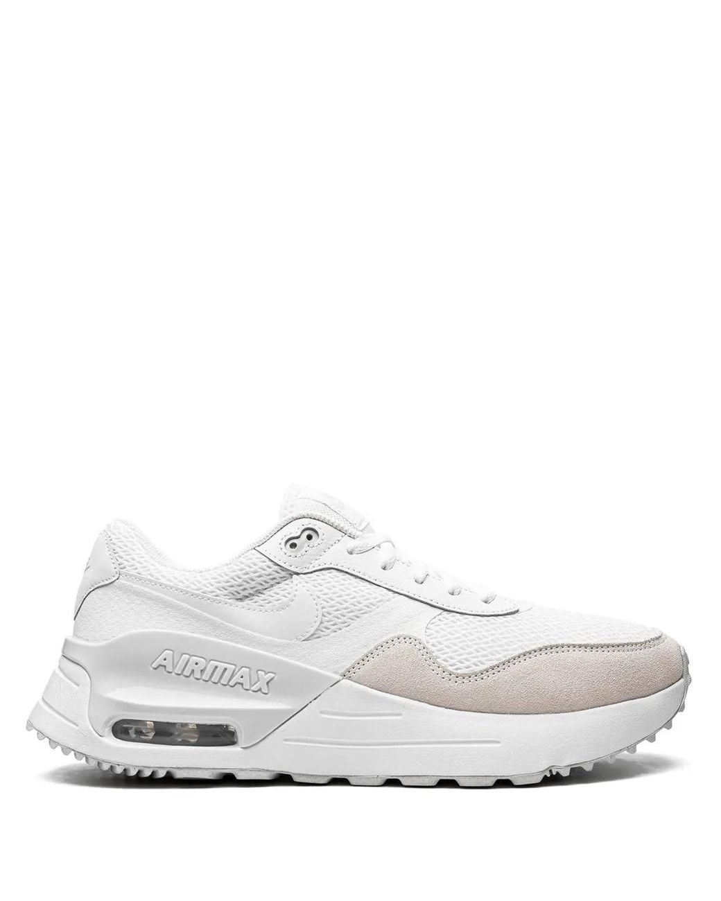 Nike White Air Max System Low-Top Sneakers