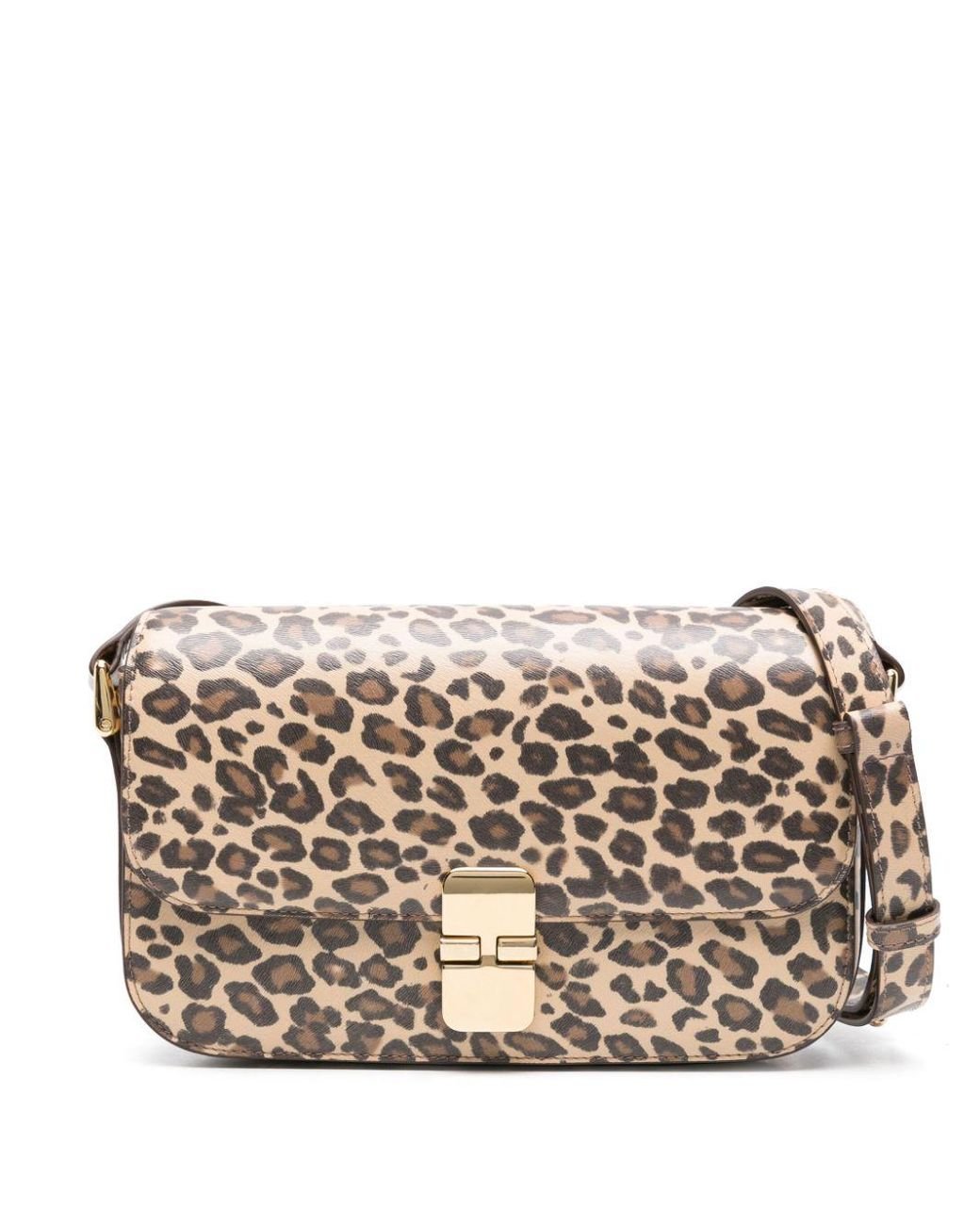 A.P.C. Grace Leopard Print Crossbody Bag in Natural Lyst