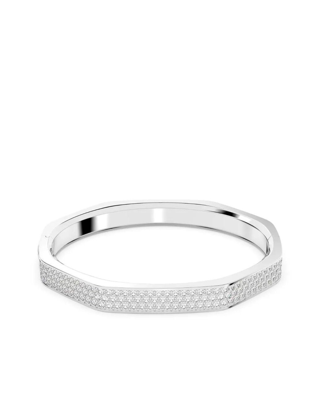 Swarovski White Dextera Crystal-Embellished Bangle Bracelet