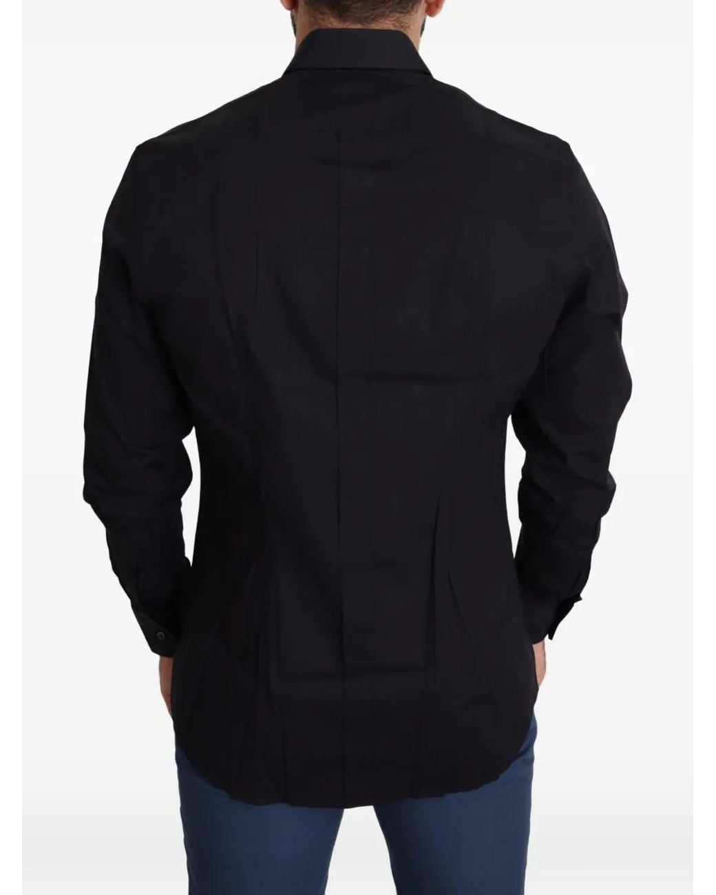 Dolce & Gabbana Black Long-Sleeve Shirt for men