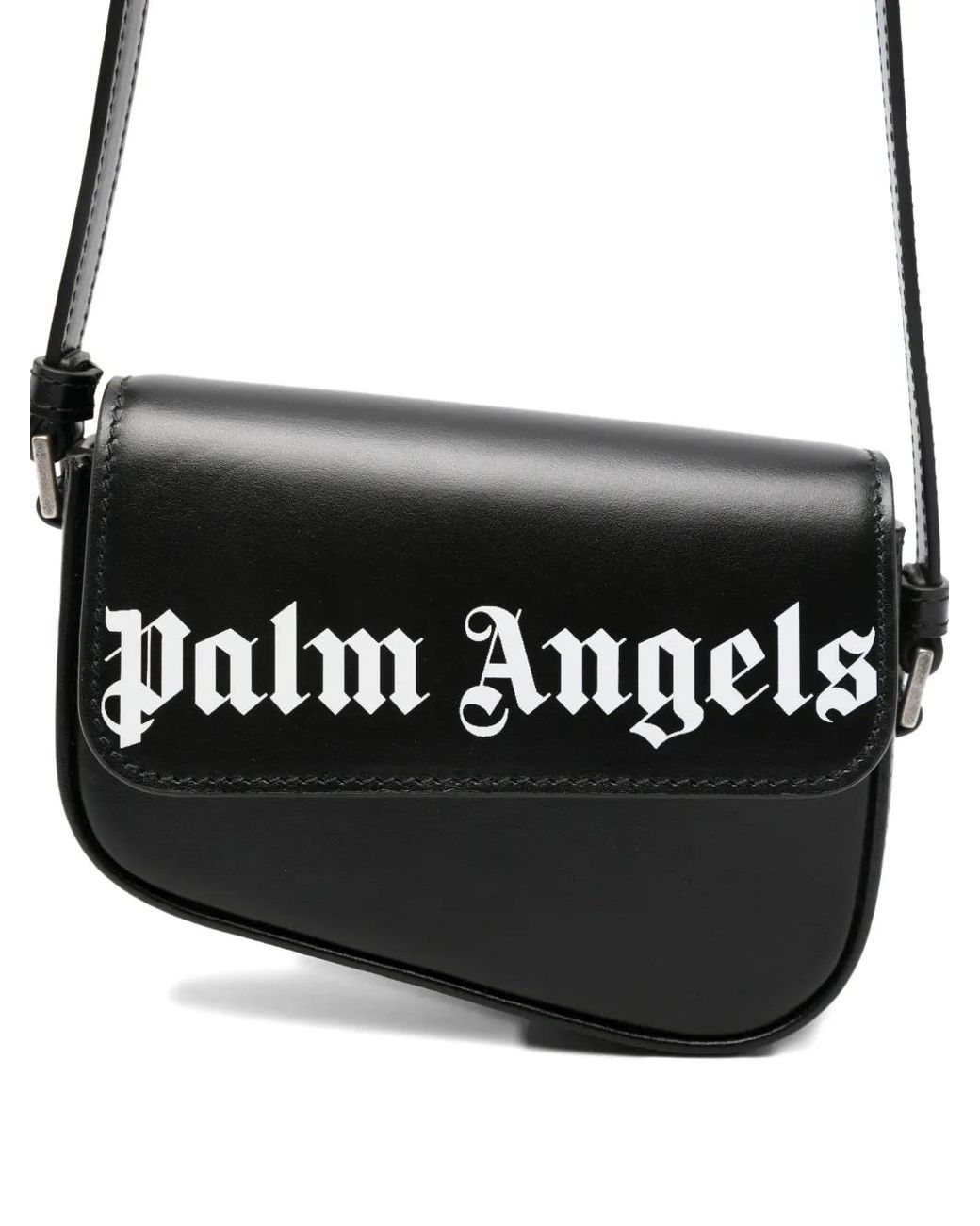 Palm Angels White Mini Sac Crash À Logo