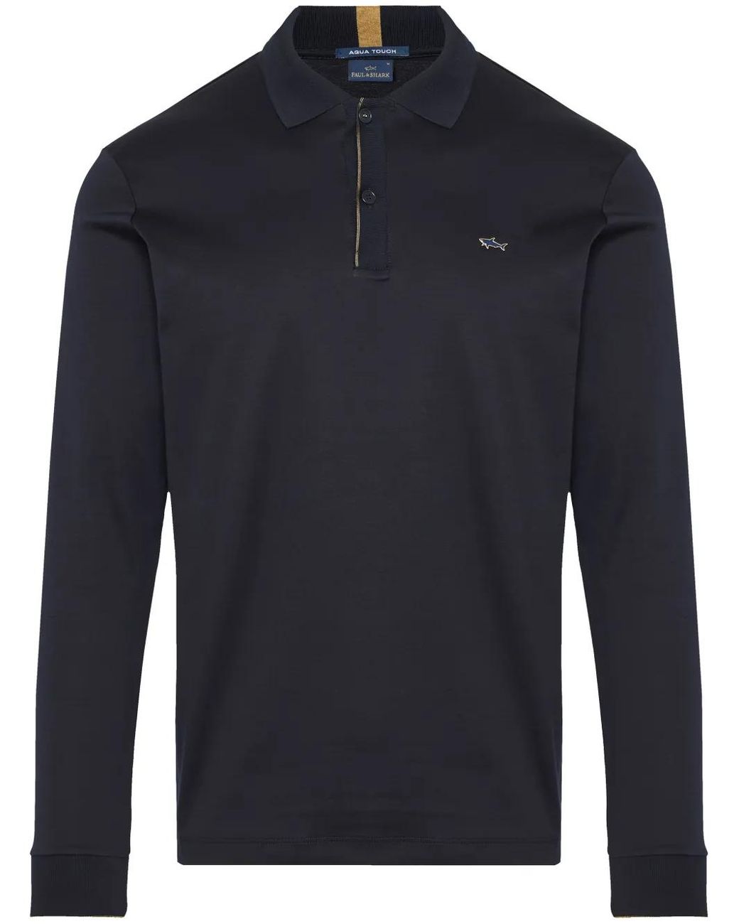 Paul & Shark Blue Appliqué-Logo Polo Shirt for men