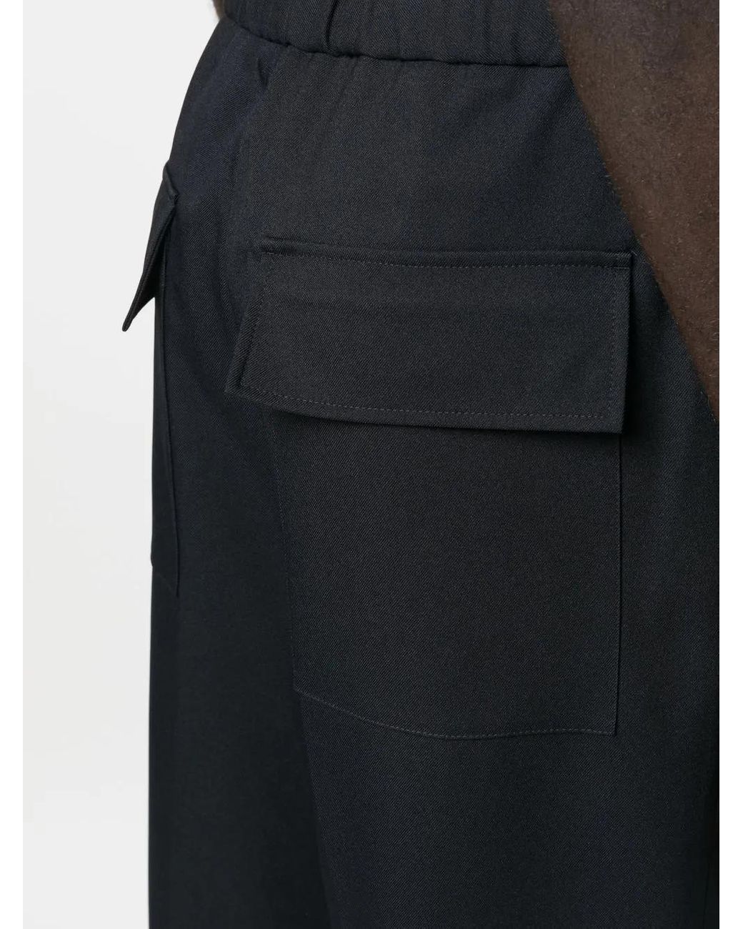 Jil Sander Blue Cropped Tailored Trousers for men
