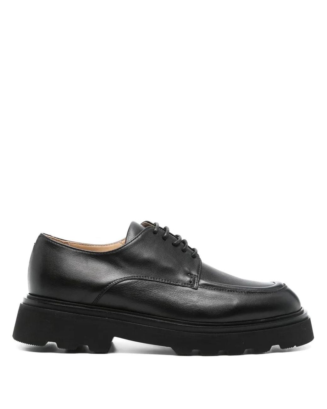 Doucal's Black Leather Loafers