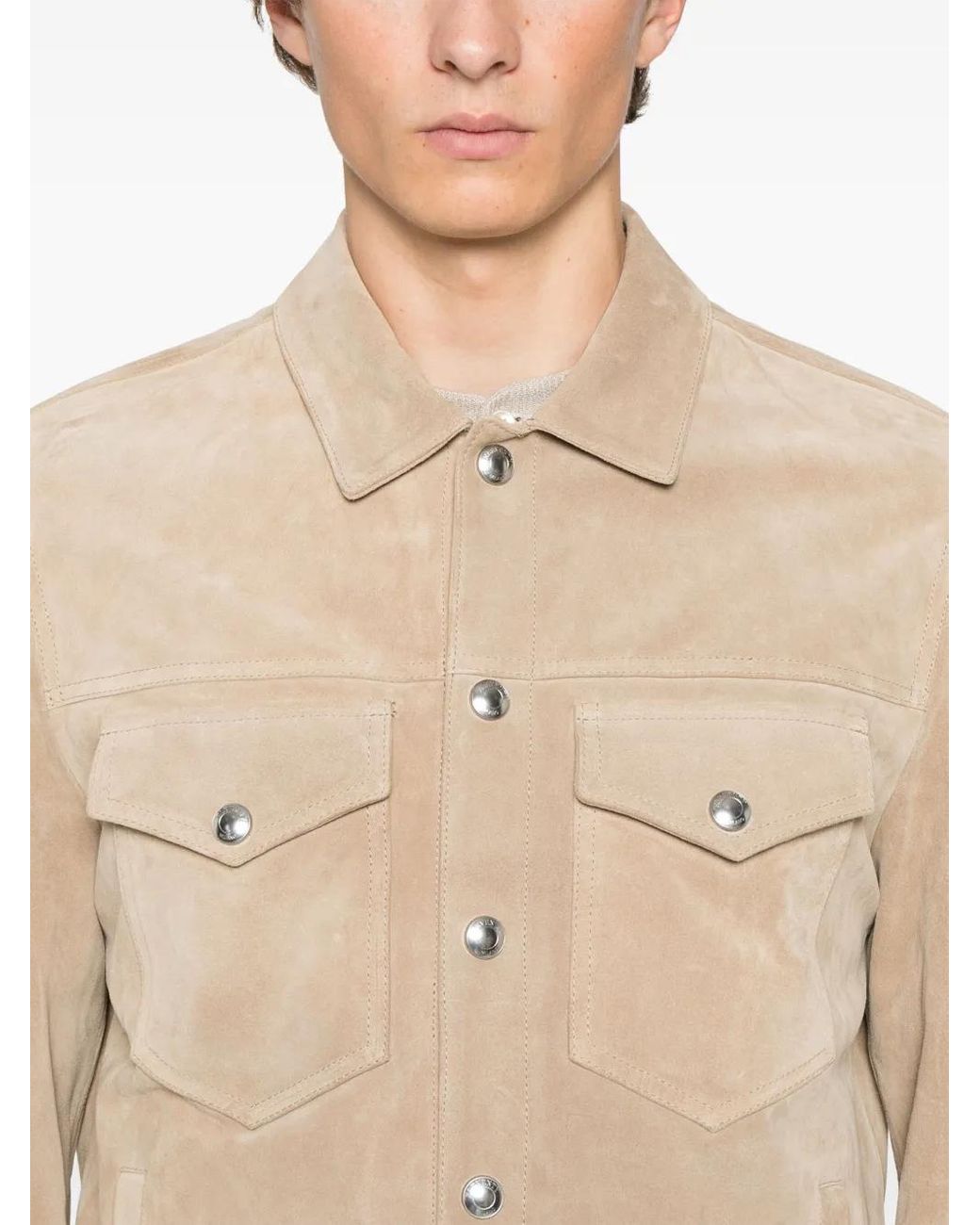 Chaqueta Con Botones Eleventy de hombre de color Natural