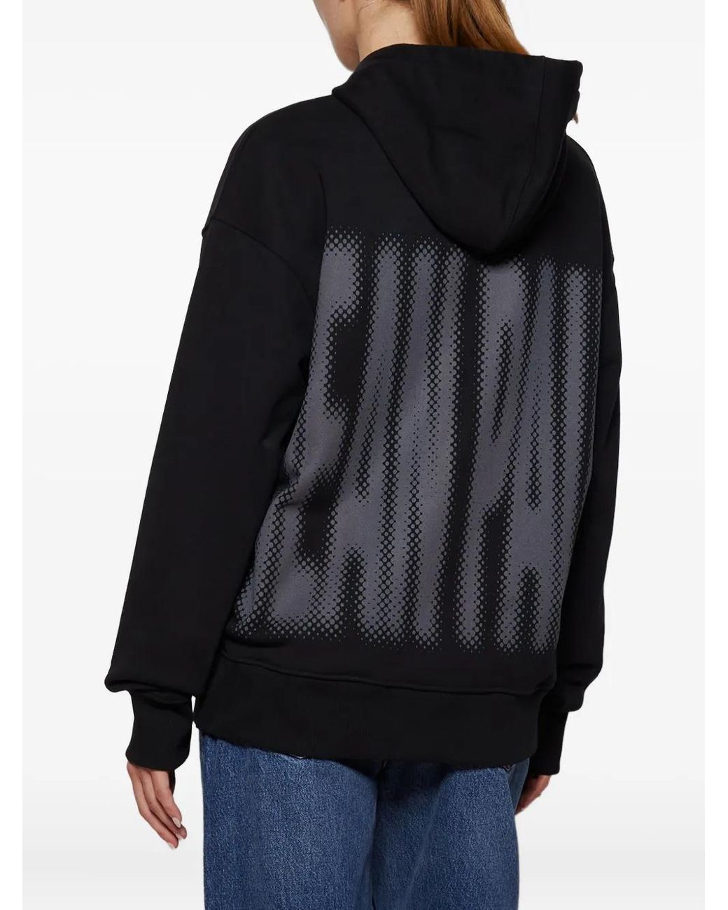 Jean Paul Gaultier Black Halftone-Print Hoodie