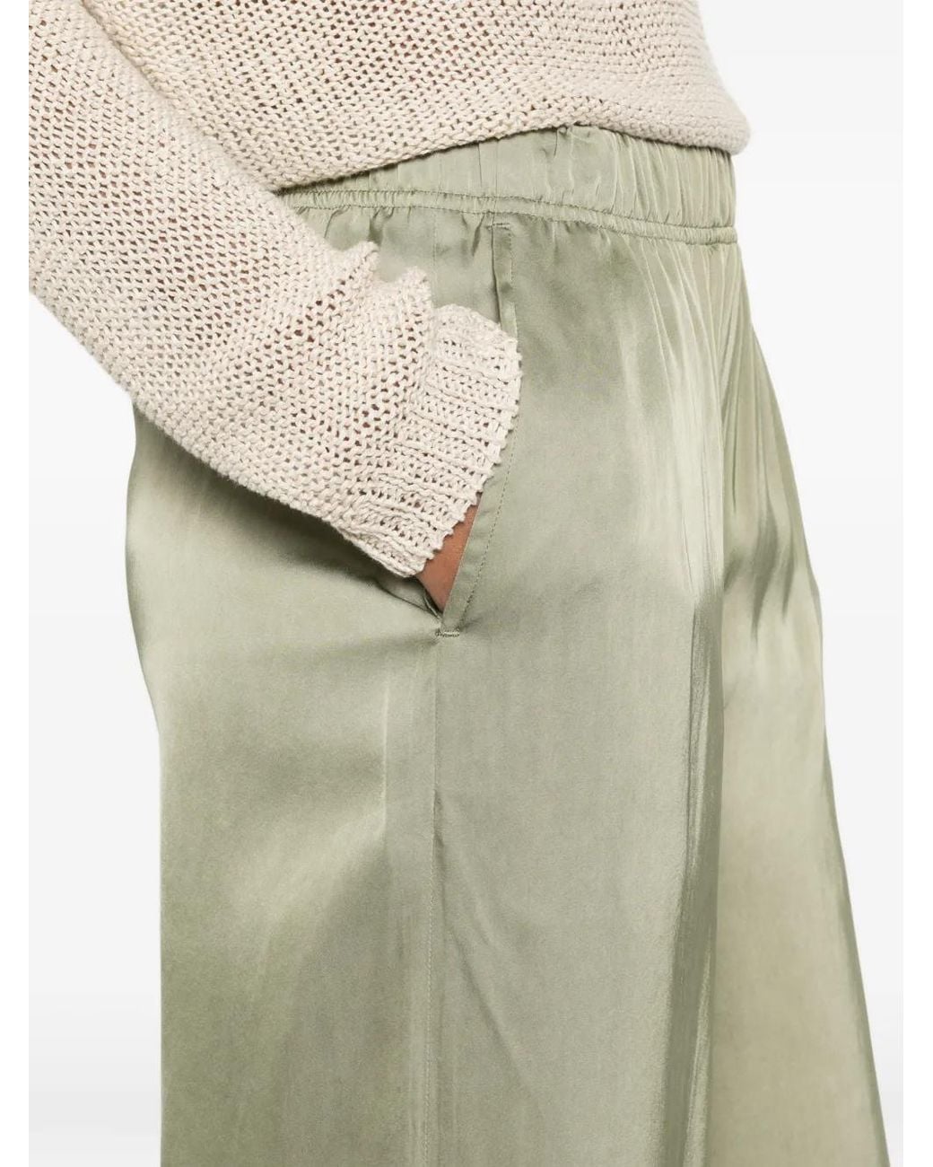 Christian Wijnants Green Pitola Elasticated Wide-Leg Trousers