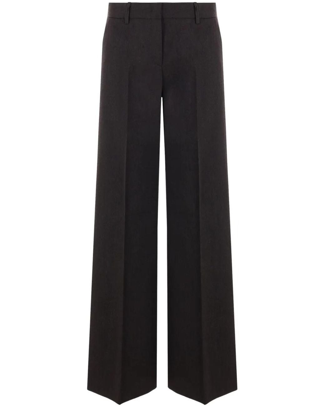 Alberto Biani Black Straight-Leg Trousers