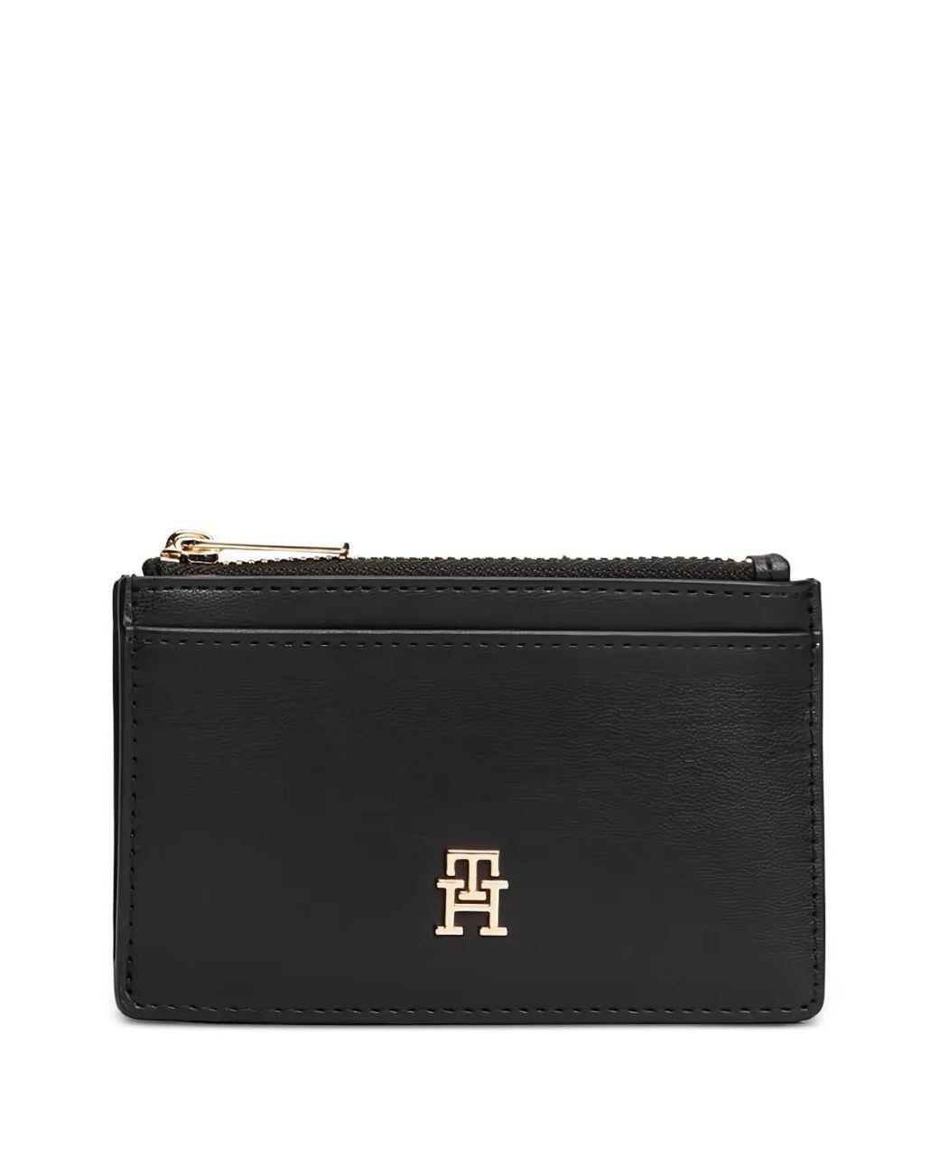 Tommy Hilfiger Black Long Icon Cc Card Holder
