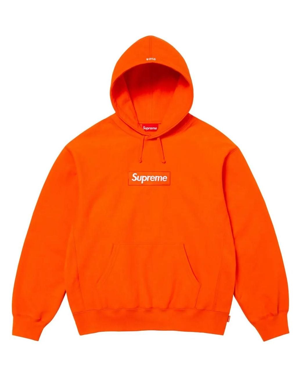 Sudadera Box Logo Con Capucha Supreme de color Orange