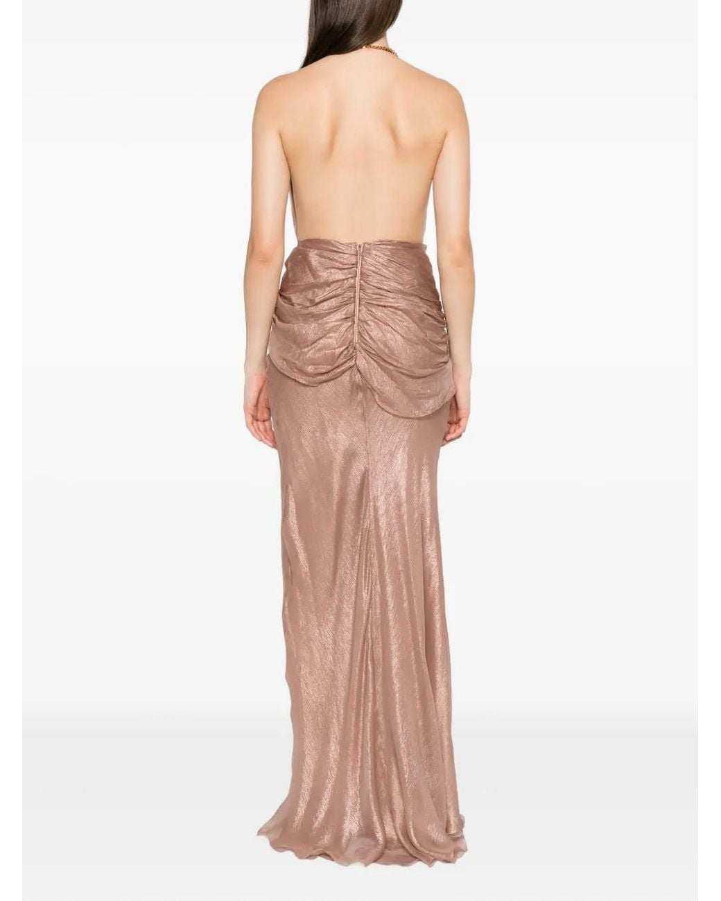 Maria Lucia Hohan Pink Alix Draped Dress