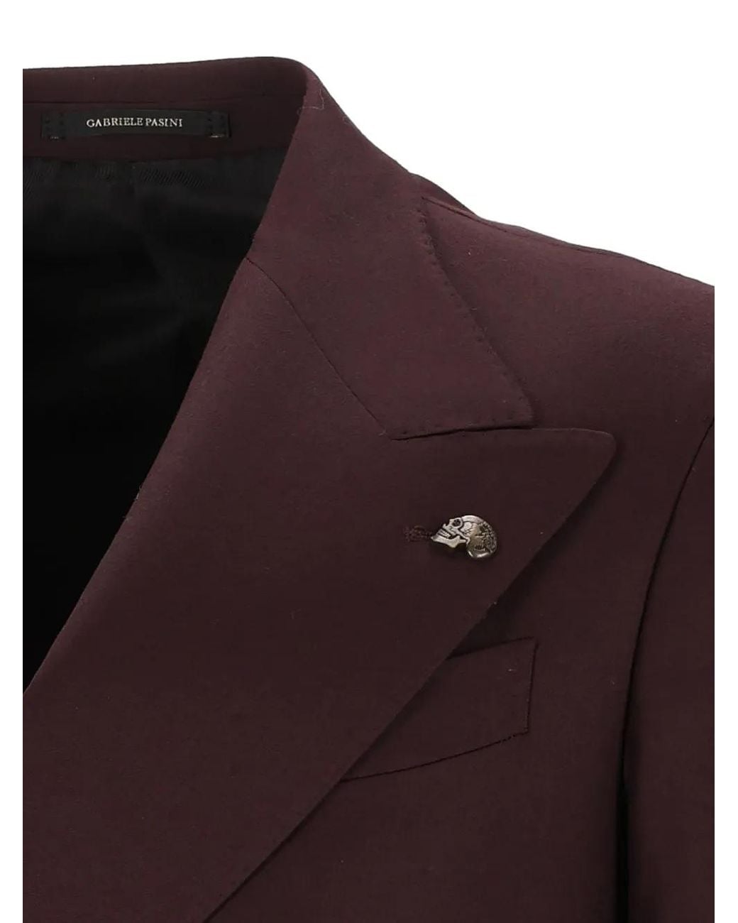 Gabriele Pasini Purple Double-Breasted Peak-Lapel Blazer for men